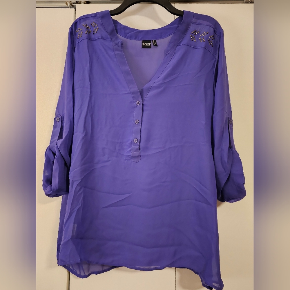 Sheer Purple Top